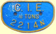 click for 5K .jpg image of CIE wagon plate