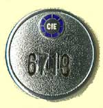 click for 3K .jpg image of CIE bus badge