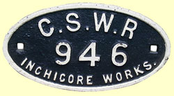 click for 12K .jpg image of GSWR wagon plate