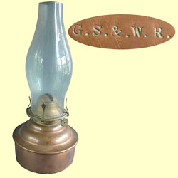 click for 10K .jpg image of GSWR copper lamp