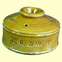 click for 5K .jpg image of GSWR landmine ink well
