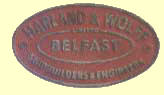 click for 4K .jpg image of Harland makers plate