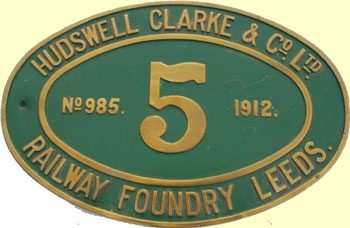 click for 24K .jpg image of LLSR no. and makers plate