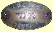 click for 4.6K .jpg image of LMSNCC Belfast plate