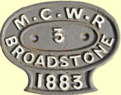 click for 9K .jpg image of MGWR carriage plate