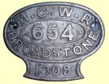 click for 4.5K .jpg image of MGWR wagon plate