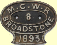 click for 11K .jpg image of MGWR wagon plate