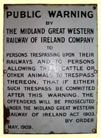 click for 7K .jpg image of MGWR trespass