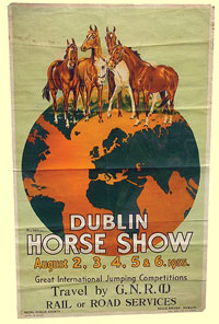click for 25K .jpg image of GNRI Horse Show poster