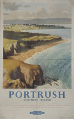 click for 10K .jpg image of BR Portrush poster