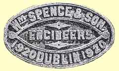 click for 7.6K .jpg image of Spence loco plate